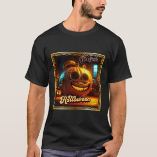 CAMISETA CYBERPUNK HALLOWEEN PUMPKIN