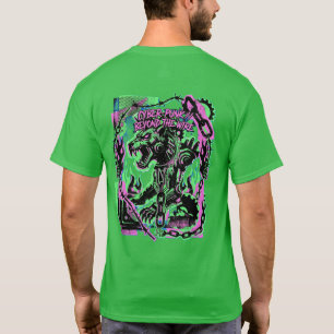 Camiseta Cyberpunk LoboNeon Grunge Streetwear Gráf
