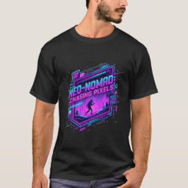 Camiseta  ​Cyberpunk Neo-Nomad Synthwave Art - Retro Future