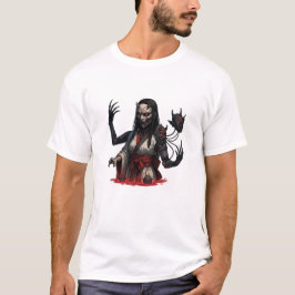 Camiseta Cyberpunk Oni Girl – Robotic Limbs