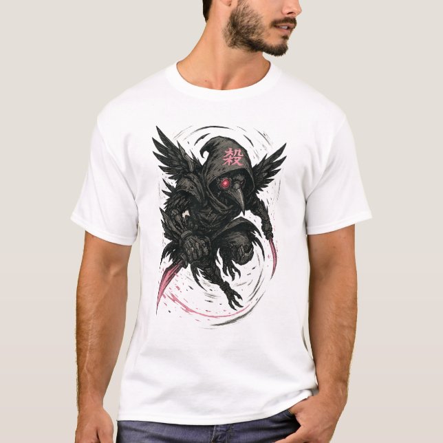 Camiseta Cyberpunk Owl (Furtivo) (Frente)