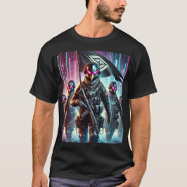Camiseta Cyberpunk Penguin Force Tactical Tee 🚀 🐧 🔥