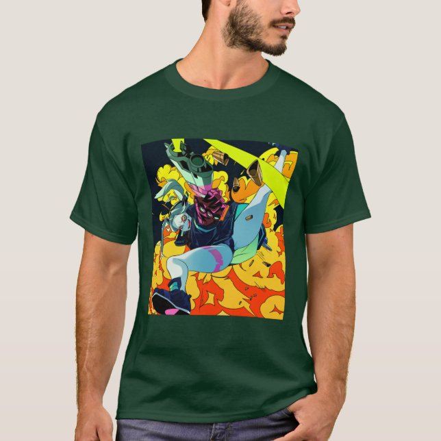 Camiseta Cyberpunk Rebecca (Frente)