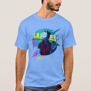 Camiseta Cyberpunk Samurai Girl Japonês Samurai Bushido Sp