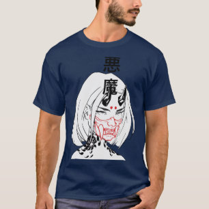 Camiseta Cyberpunk Samurai Mau Girl