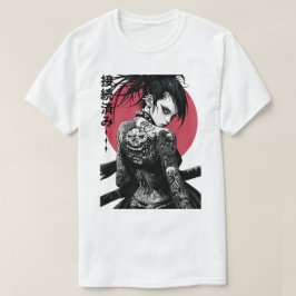Camiseta Cyberpunk Samurai Vaporwave
