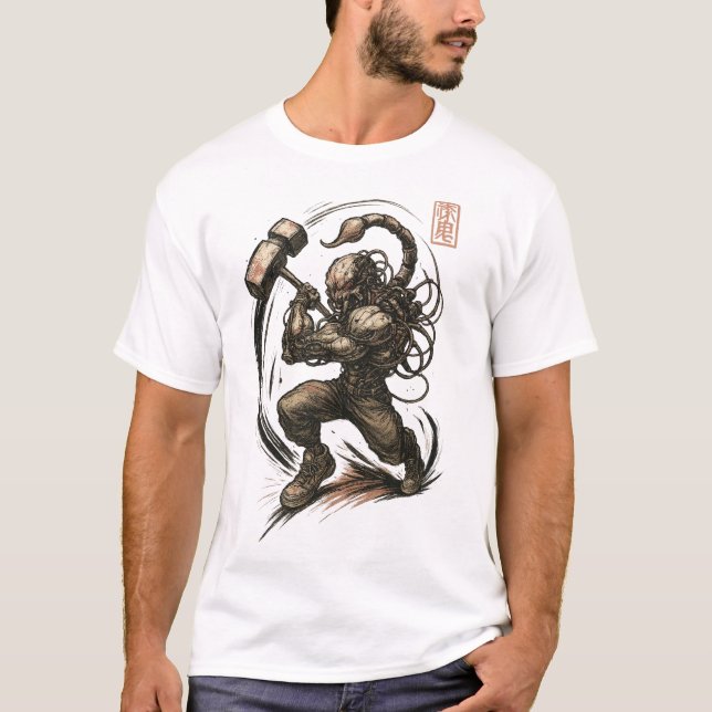 Camiseta Cyberpunk Scorpion (Frente)