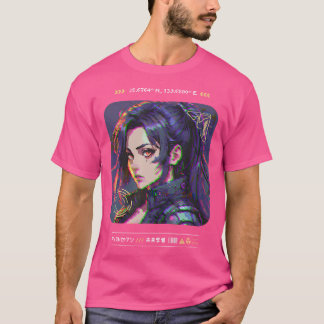 Camiseta Cyberpunk Streetwear Art Toky Japonês, Anime De 8