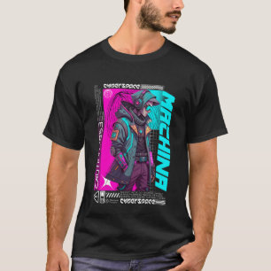 Camiseta Cyberpunk Streetwear Machina Futurística Tech