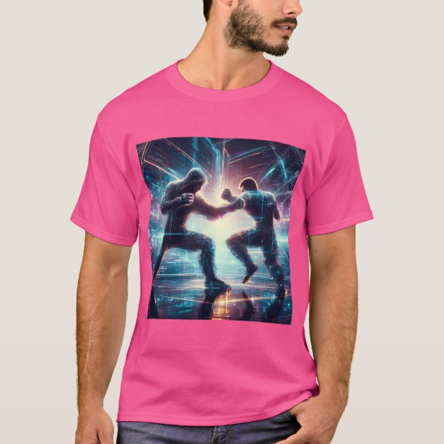 Camiseta Cyberpunk Style Futurística Mma Luta (Frente)