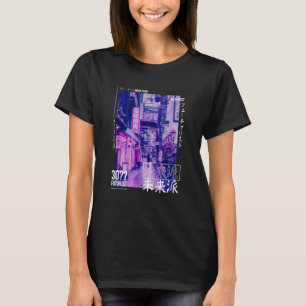 Camiseta Cyberpunk Tokyo Streetwear Aesthet Japonês