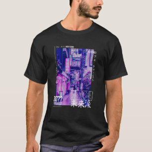 Camiseta Cyberpunk Tokyo Streetwear Aesthet Japonês