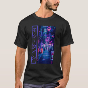 Camiseta Cyberpunk Tokyo Streetwear Aesthet Japonês