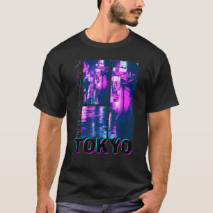 Camiseta Cyberpunk Tokyo Streetwear Aesthet Japonês