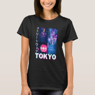 Camiseta Cyberpunk Tokyo Streetwear Aesthet Japonês