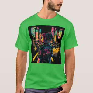 Camiseta Cyberpunk Tokyo Streetwear, Rua Japonesa