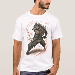 Camiseta Cyberpunk Wolf (Blade Master)