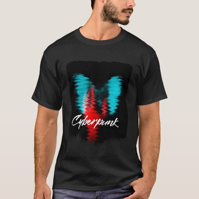 Camiseta Cyberpunks Japan Streetwear Glitch 80s 90s Sad Vap (Frente)
