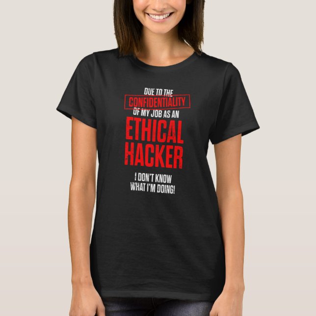 Camiseta Cybersecurity do Hacker Ético - Testor de Caneta 7 (Frente)
