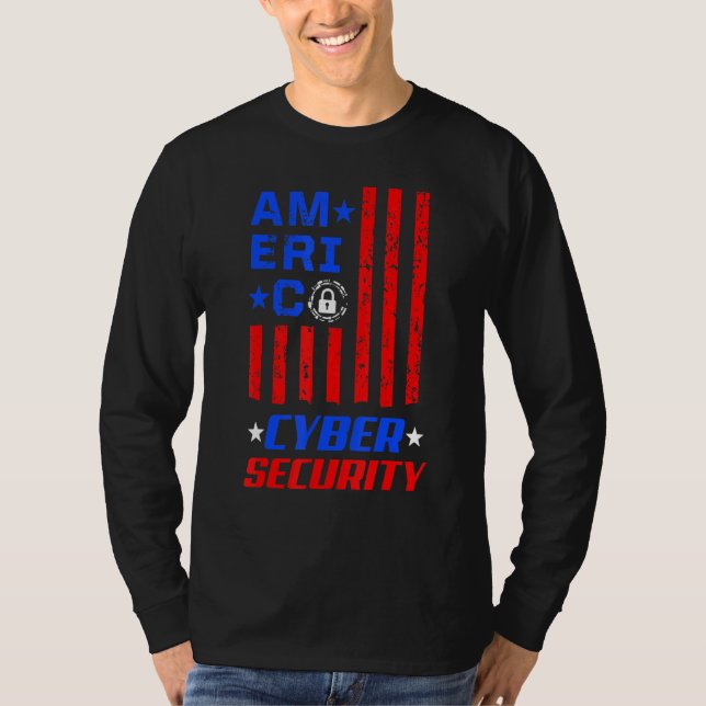 Camiseta Cybersecurity IT Analyst Certified Tech Security 1 (Frente)