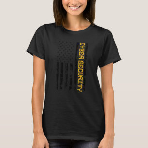 Camiseta Cybersecurity IT Analyst DA1 US Flag Certified Tec