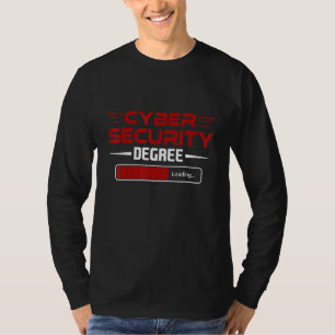 Camiseta Cybersecurity Red Degp, Cibersegurança Engraçada