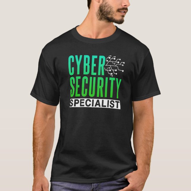 Camiseta Cybersecurity Specialist Hacking Hacking Hacker Ha (Frente)