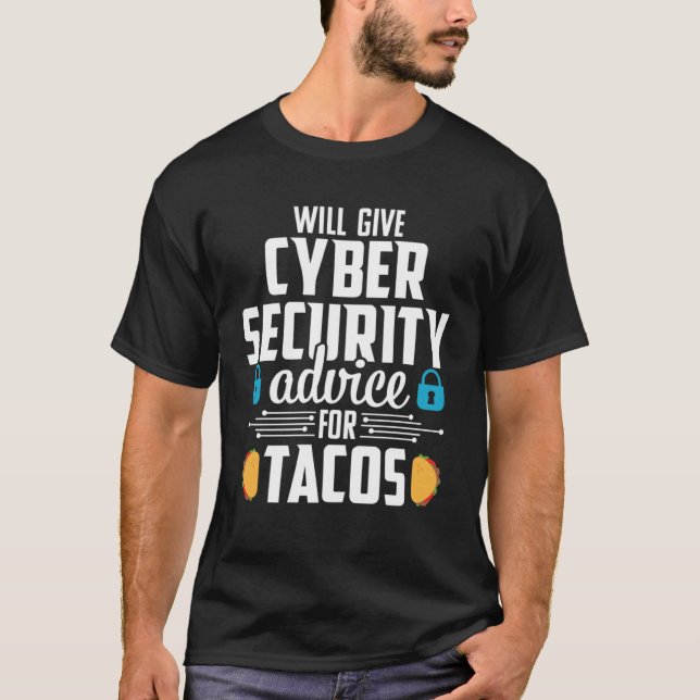 Camiseta Cybersecurity  Taco Computer Professional Engineer (Frente)