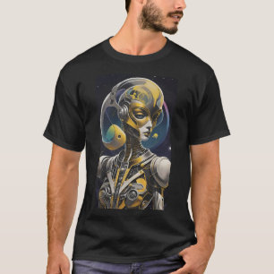 Camiseta Cybille Ken Gage Ciborgue Ficção Científica