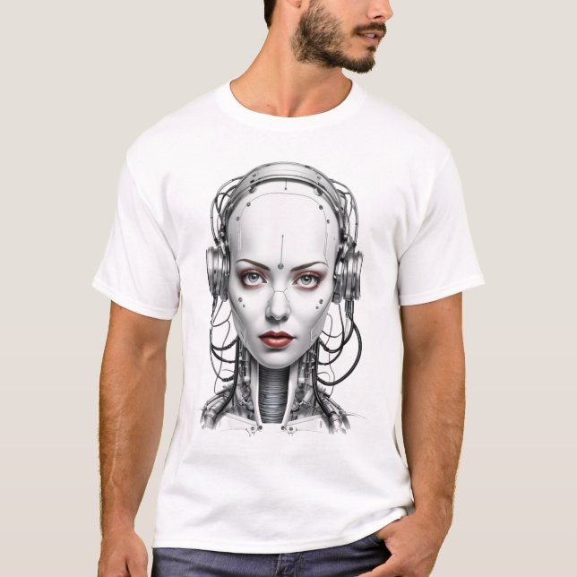 Camiseta Cyborg weiblich (Frente)