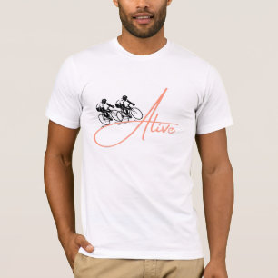 Camiseta Cycling Alive Camisa Gráfica para Cicli