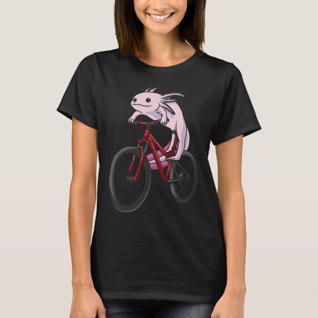 Camiseta Cycling Axolotl Cyclist Bike for Women Men Kids (Frente)