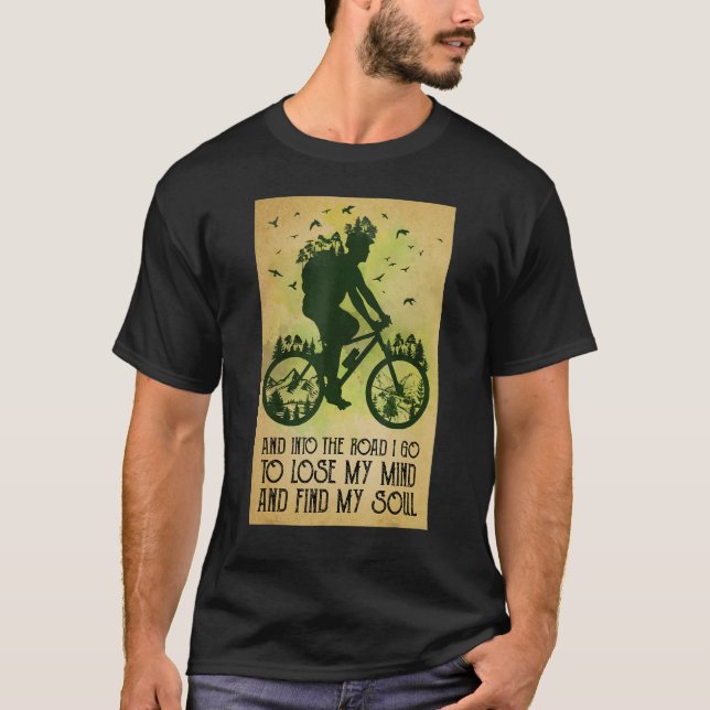 Camiseta Cycling Bicycle Mountain Biking Lose My Mind Find  (Frente)