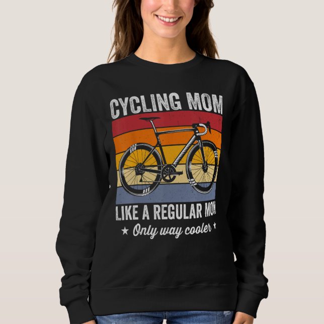 Camiseta Cycling mom like a regular mom only way cooler bic (Frente)