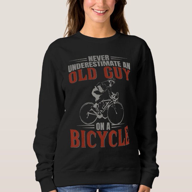 Camiseta Cycling Underestimate An Old Guy On A Bicycle (Frente)