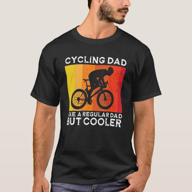 Camiseta Cyclist Father's Day Funny Cycling Dad Bike Rider  (Frente)