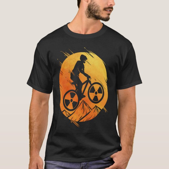 Camiseta Cyclist mountain bike for bike tour bike (Frente)