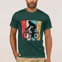 Cycliste Silhouette Retro | Vélo Abstrait Vintage