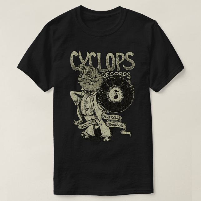 Camiseta Cyclops Records 1978 (Frente do Design)