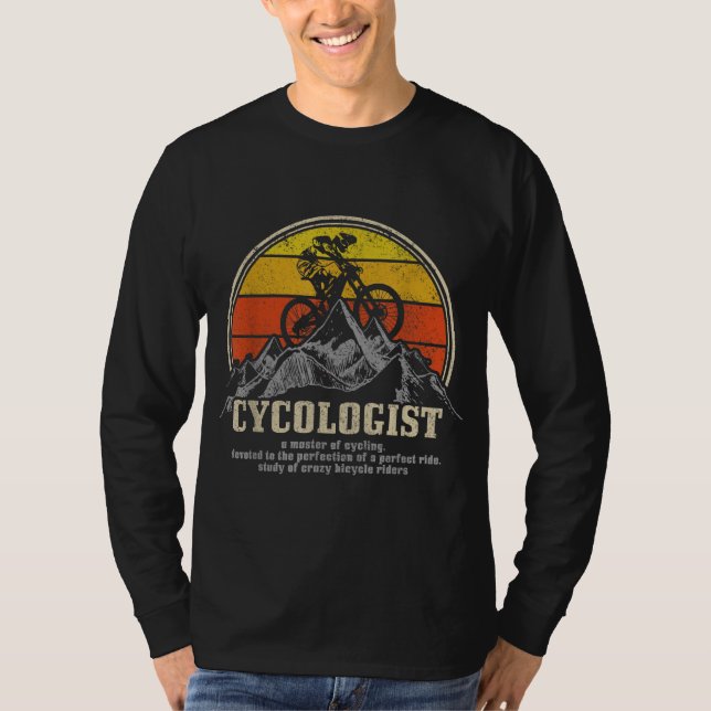 Camiseta Cycologist Definição Bike Montanha Funny MTB Cycl (Frente)
