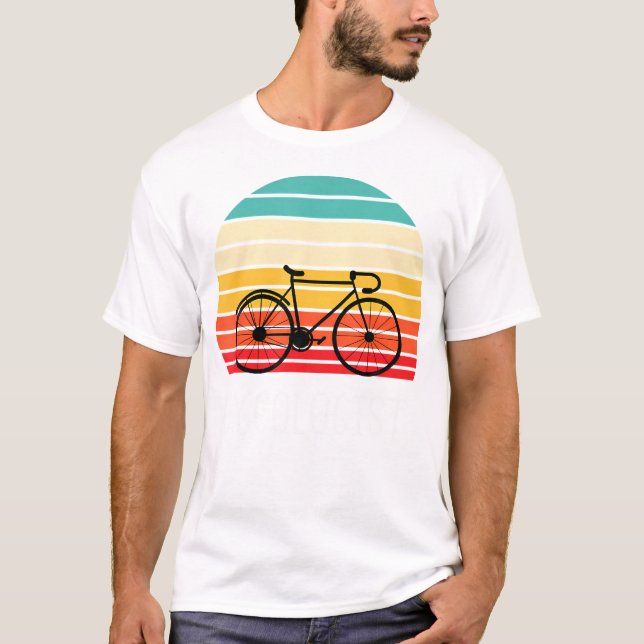 Camiseta Cycologist - Engraçado Vintage Ciclografando Prese (Frente)