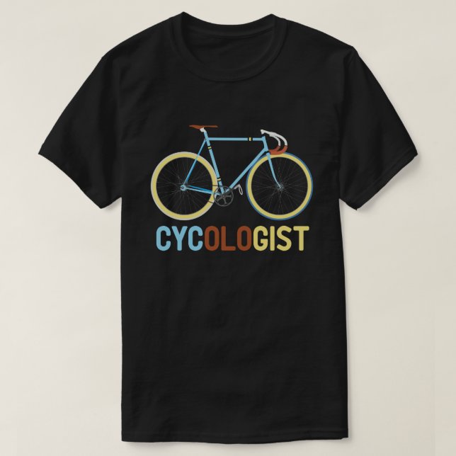 Camiseta Cycologist Funny Bike Bicicleta Ciclografando Pres (Frente do Design)