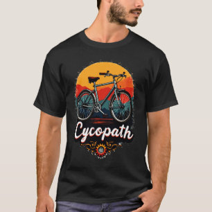 Camiseta Cycopath: Bike Energetica e Gráfico do pôr do sol