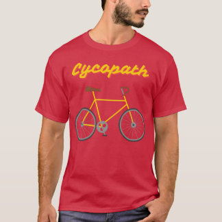 Camiseta Cycopath Citação engraçada de bicicleta esportiva