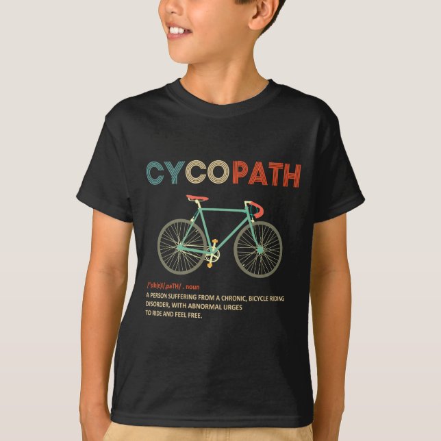 Camiseta Cycopath Funny Cycling For Cyclists And Bikers  (Frente)