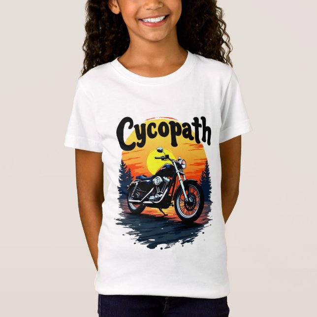 Camiseta Cycopath Greatest Biker Tee com gráfico sunset (Frente)