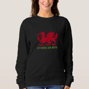 Camiseta Cymru Am Byth Rugby Welsh Dragon Wales Player UK E