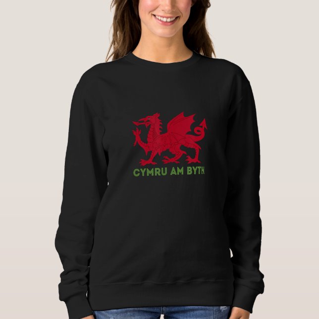 Camiseta Cymru Am Byth Rugby Welsh Dragon Wales Player UK E (Frente)