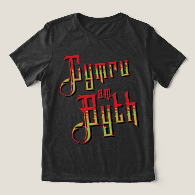 Camiseta Cymru Am Byth. Wales Forever (Design frontal)