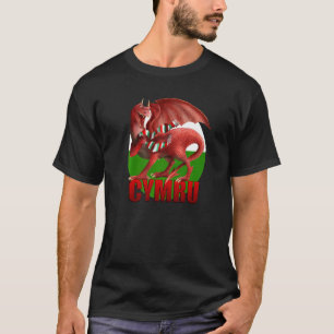 Camiseta Cymru Dragon